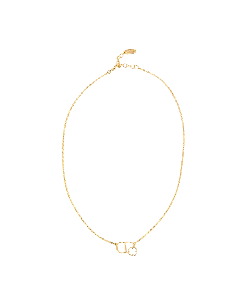 NEW DIOR GARDEN NECKLACE WHITE GHW 0736