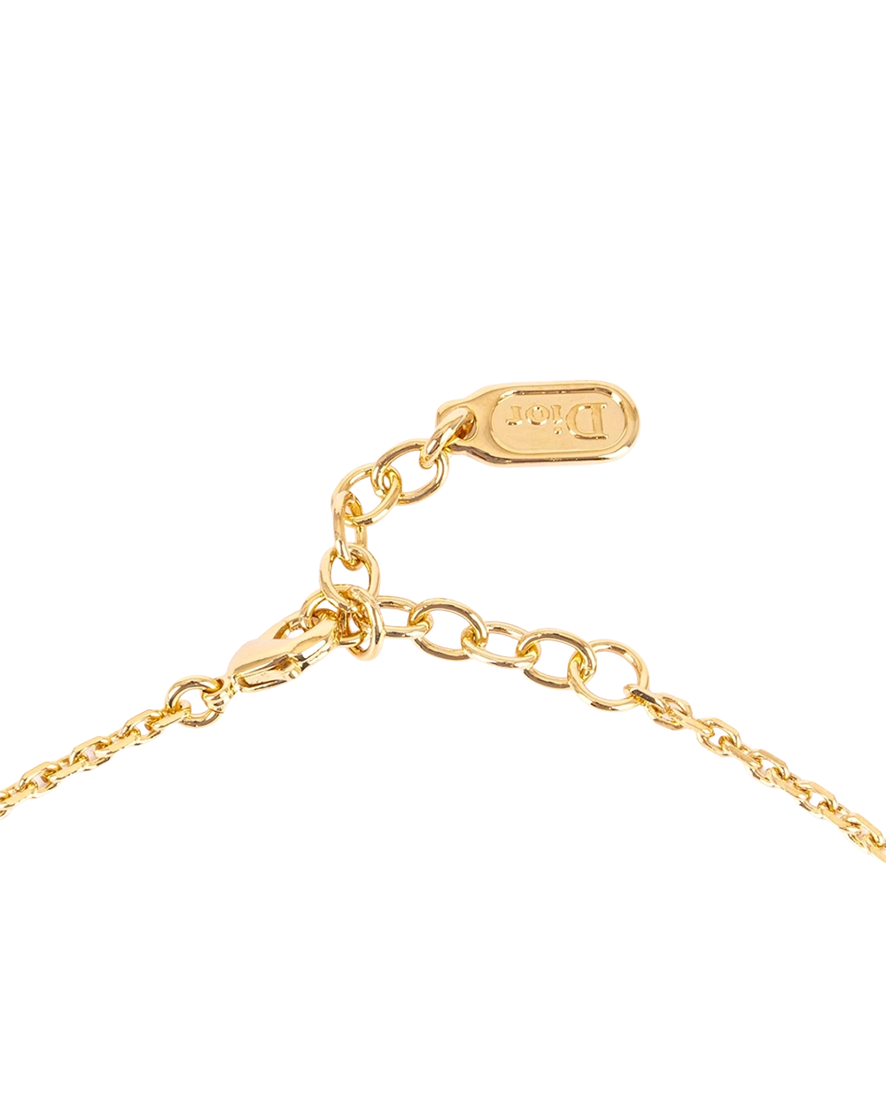 NEW DIOR GARDEN NECKLACE WHITE GHW 0739