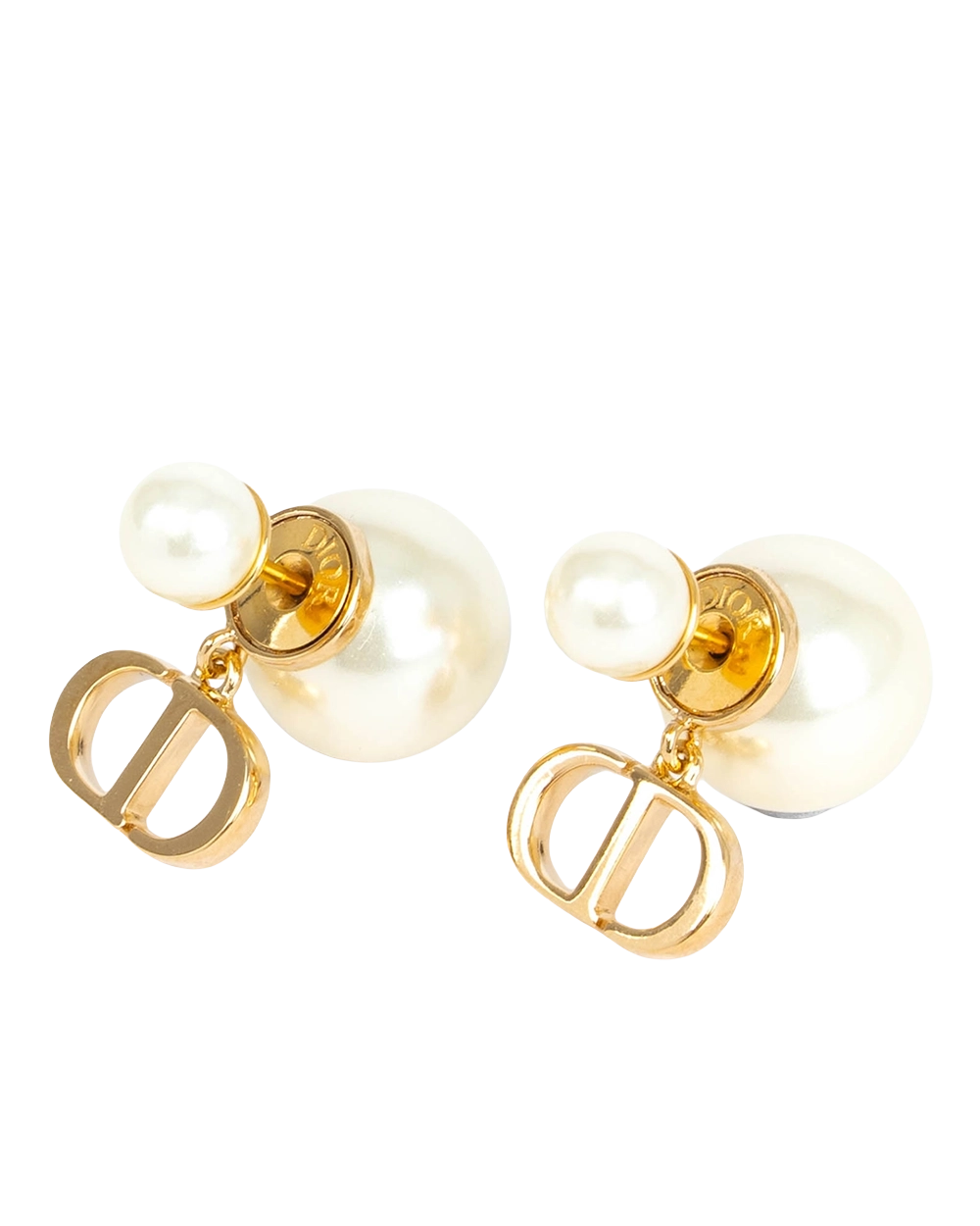 NEW DIOR TRIBALES EARRING GOLD PEARL GHW 0730