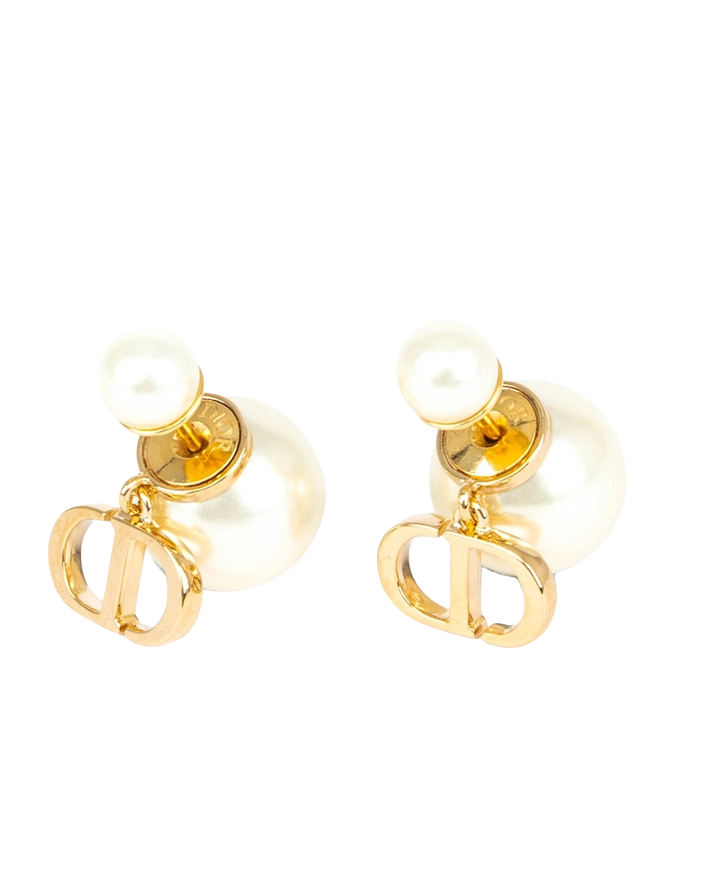 NEW DIOR TRIBALES EARRING GOLD PEARL GHW 0731