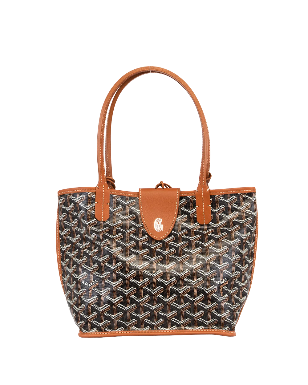 NEW GOYARD ANJOU CROC UNIVERSEL MINI BROWN CANVAS SHW LFE 020258 3297