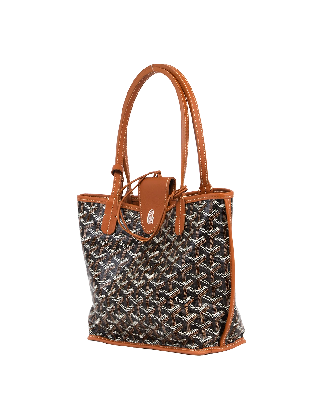NEW GOYARD ANJOU CROC UNIVERSEL MINI BROWN CANVAS SHW LFE 020258 3299