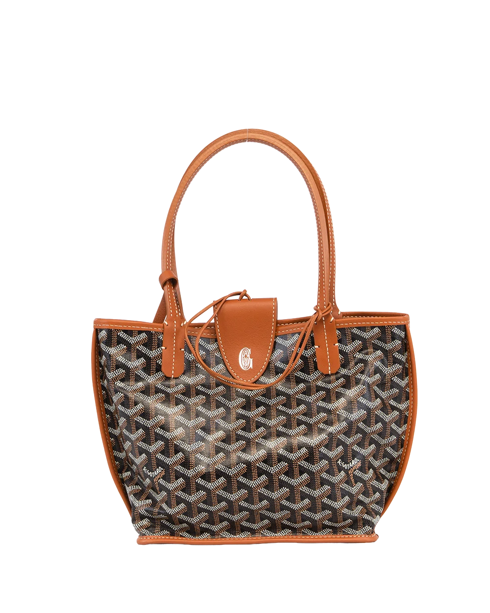 NEW GOYARD ANJOU CROC UNIVERSEL MINI BROWN CANVAS SHW LFE 020258 3300