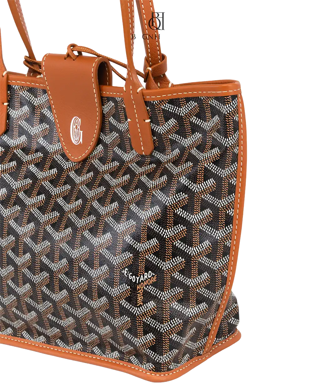 NEW GOYARD ANJOU CROC UNIVERSEL MINI BROWN CANVAS SHW LFE 020258 3303