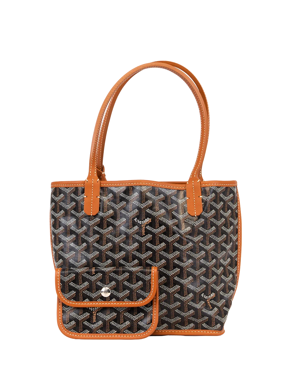 NEW GOYARD ANJOU MINI BROWN CANVAS SHW SOA120240 0872