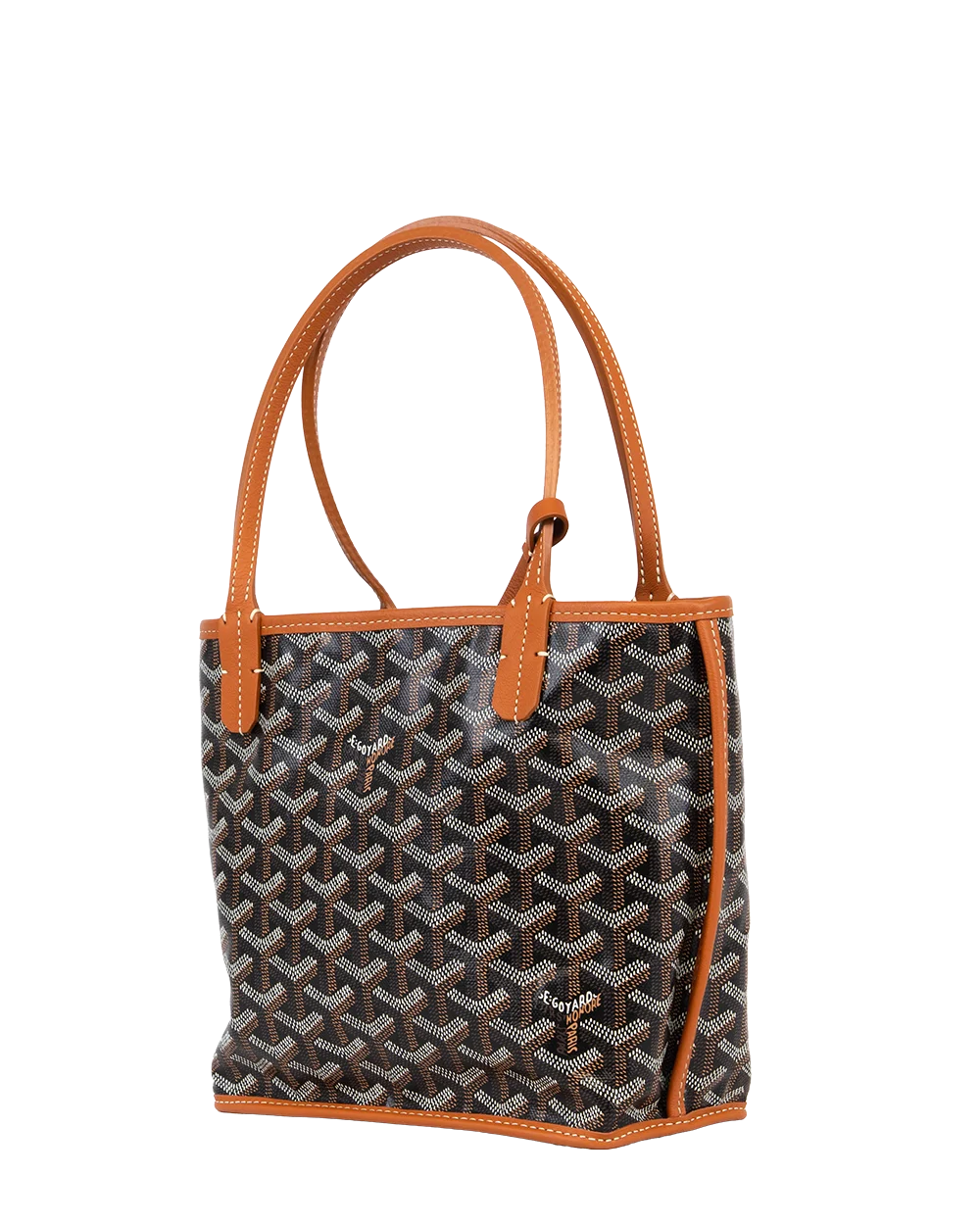 NEW GOYARD ANJOU MINI BROWN CANVAS SHW SOA120240 0875