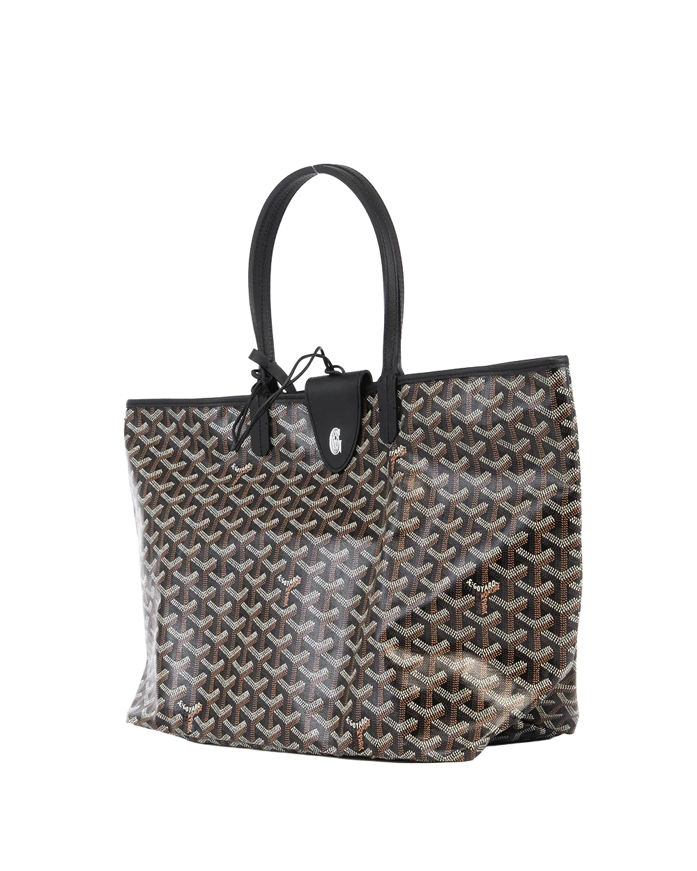 NEW GOYARD ST.LOUIS CROC UNIVERSEL PM BLACK CANVAS SHW RID 120252 3281