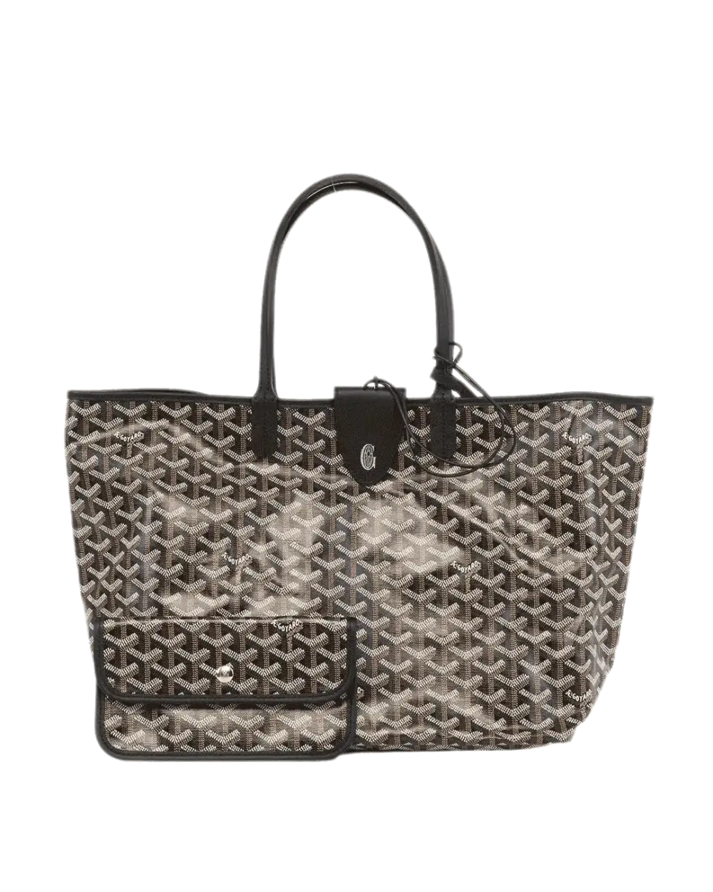 NEW GOYARD ST.LOUIS PM BLACK CROC UNIVERSEL CANVAS SHW CHN120250 1762