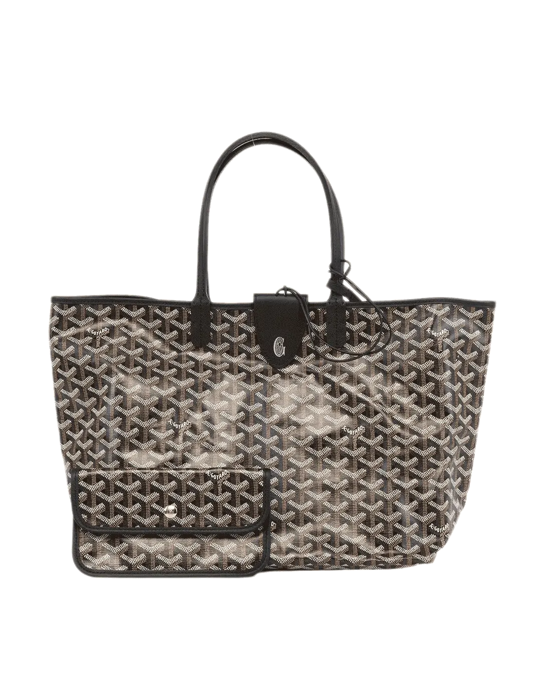 NEW GOYARD ST.LOUIS PM BLACK CROC UNIVERSEL CANVAS SHW CHN120250 1762