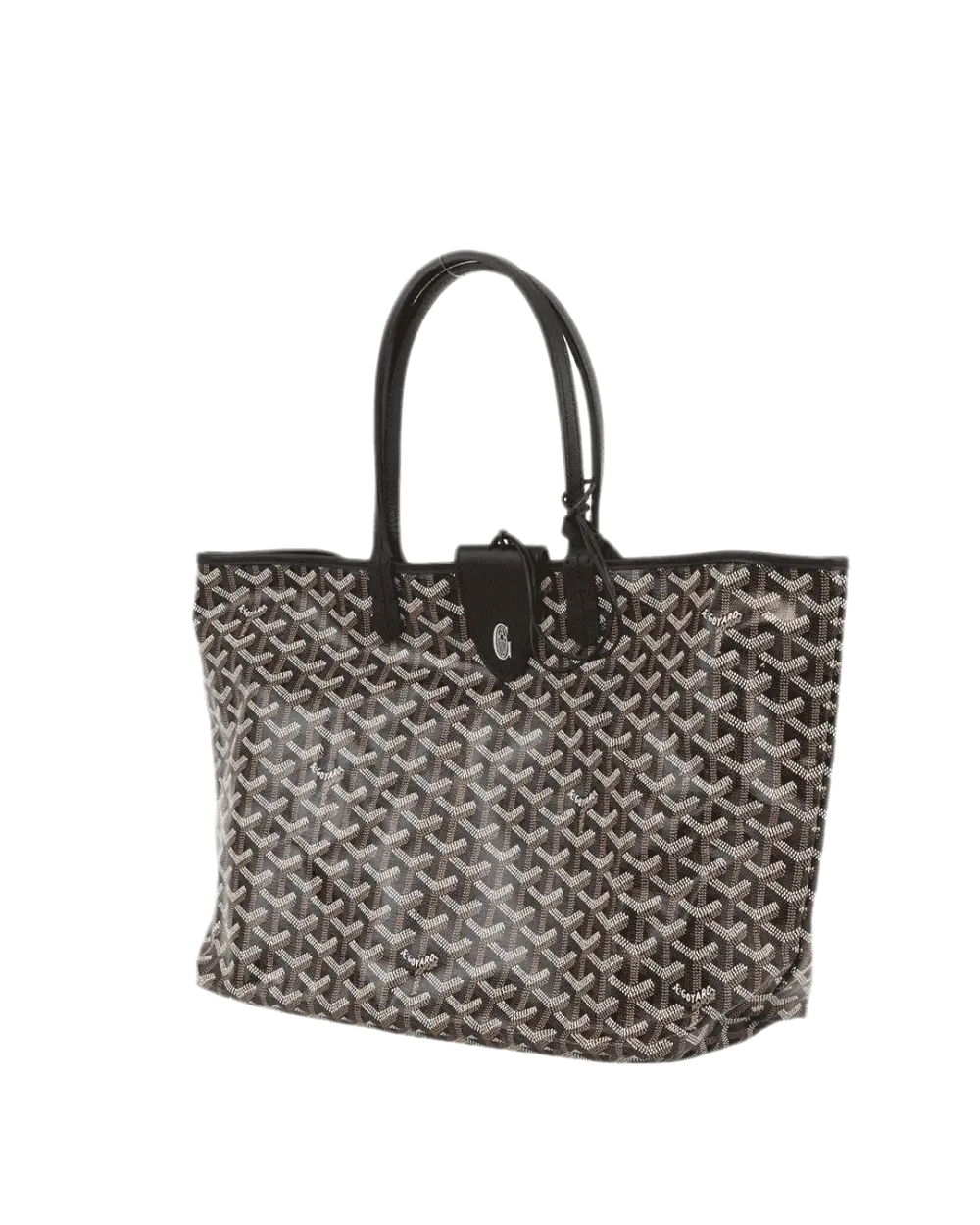 NEW GOYARD ST.LOUIS PM BLACK CROC UNIVERSEL CANVAS SHW CHN120250 1764