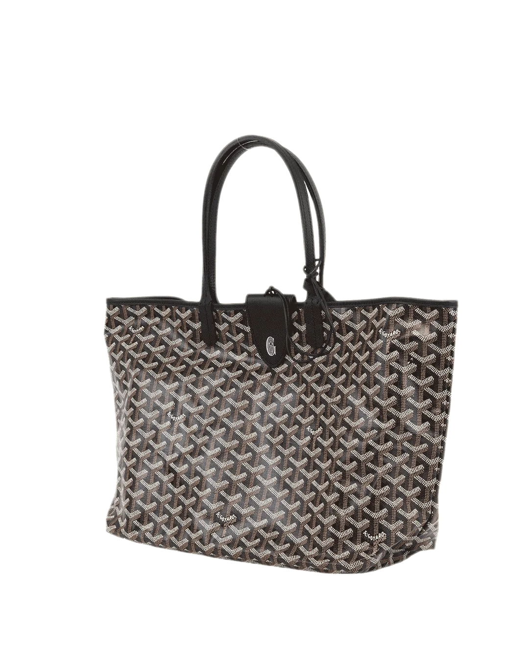 NEW GOYARD ST.LOUIS PM BLACK CROC UNIVERSEL CANVAS SHW CHN120250 1764