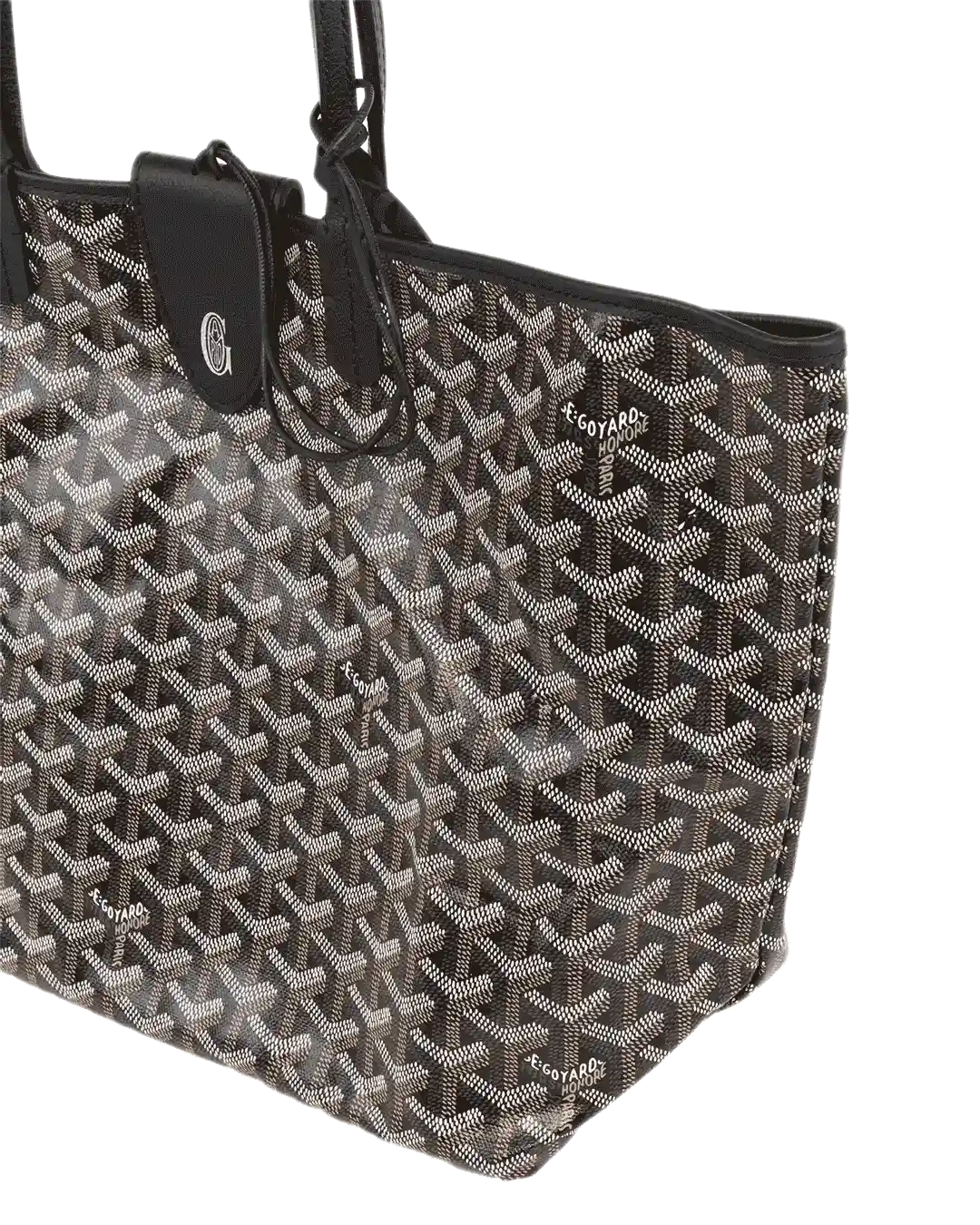 NEW GOYARD ST.LOUIS PM BLACK CROC UNIVERSEL CANVAS SHW CHN120250 1770