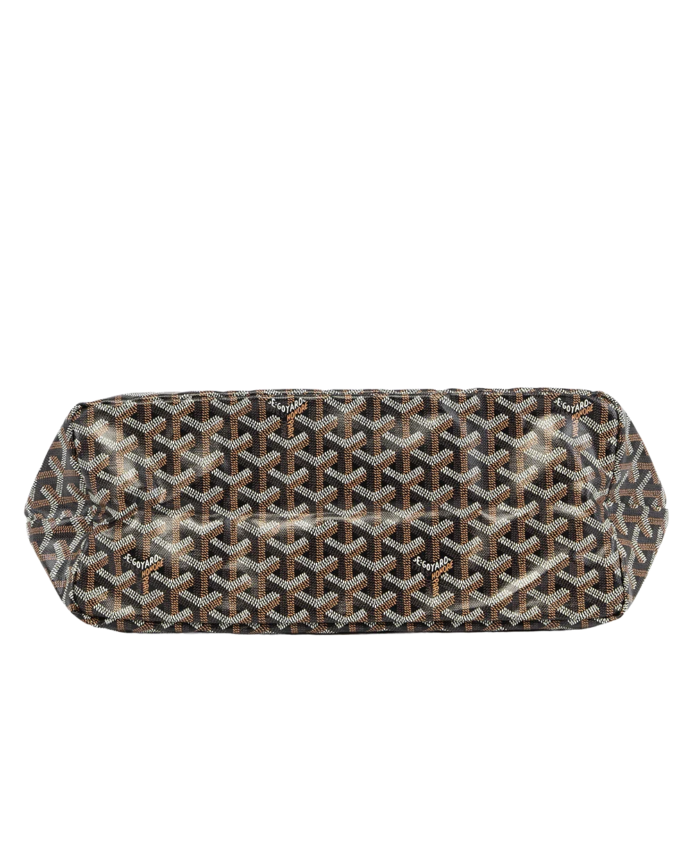 NEW GOYARD ST.LOUIS PM BROWN CROC UNIVERSEL CANVAS SHW CHN 020247 0377