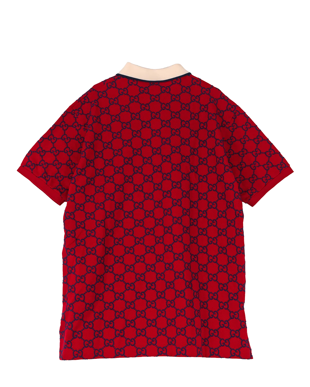 NEW GUCCI GG STRETCH POLO XL RED COTTON 0803