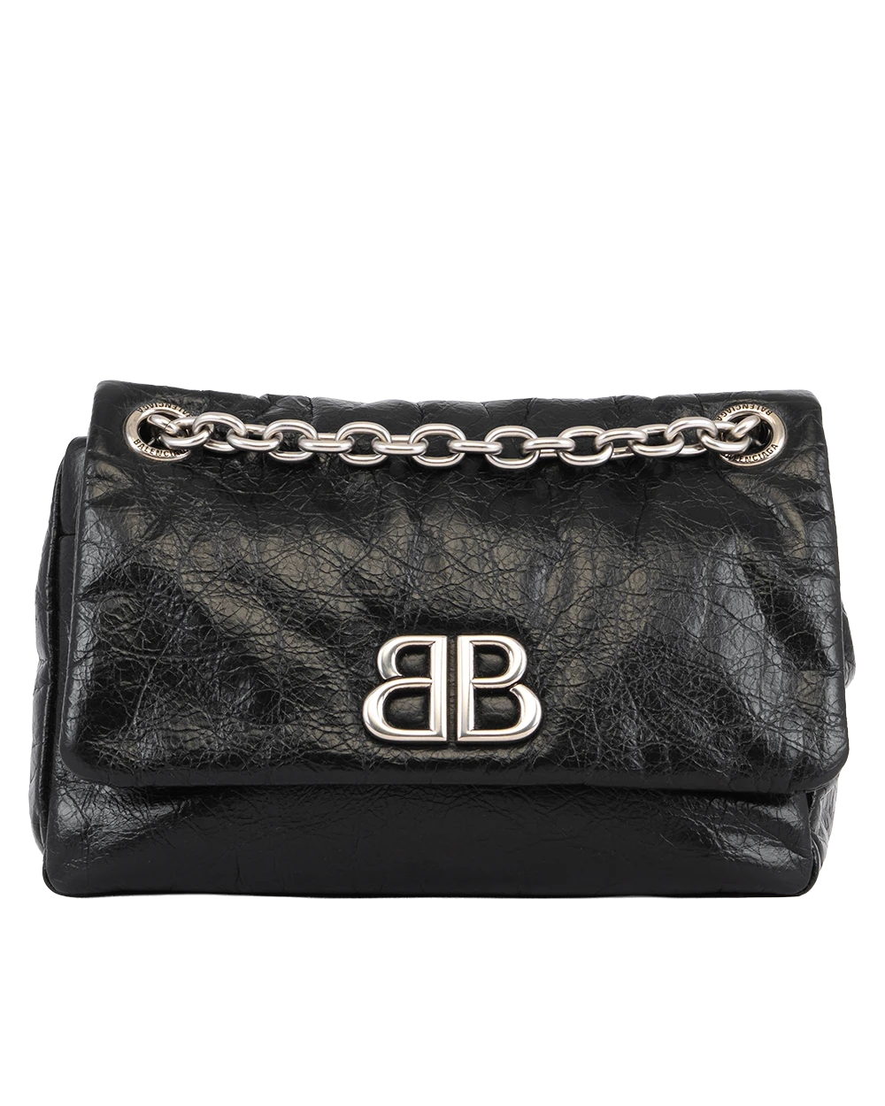 (PAC)BALENCIAGA MONACO SMALL BLACK CALF SHW 792977 1000 M67 4251 3789