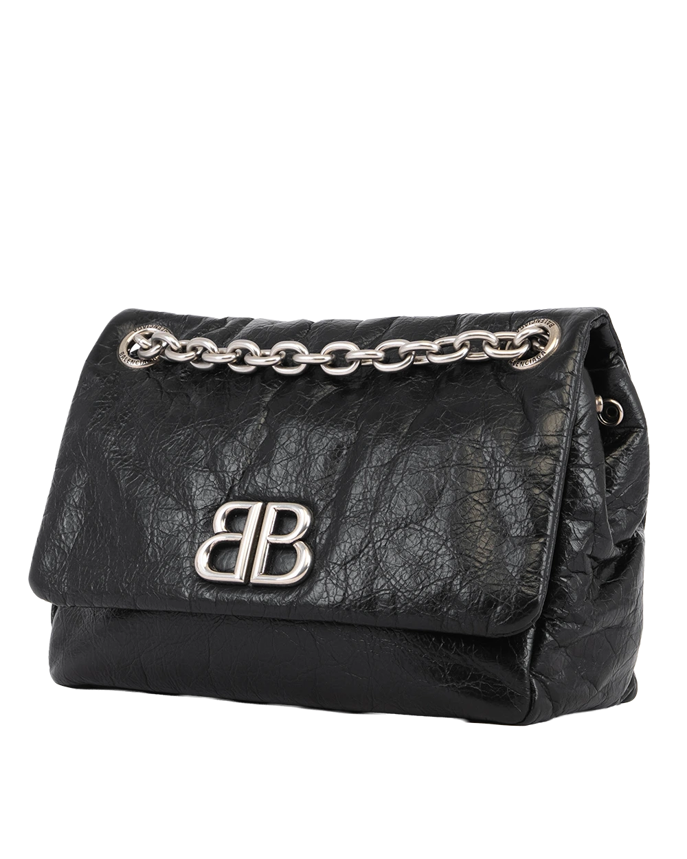 (PAC)BALENCIAGA MONACO SMALL BLACK CALF SHW 792977 1000 M67 4251 3790