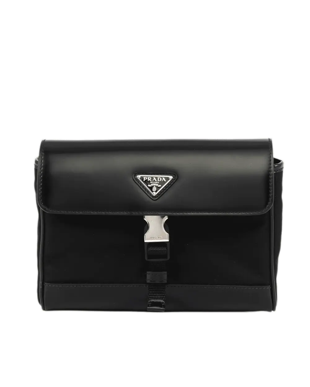 PRADA 2VD044 SHOLDER BAG BLACK CALF NYLON SHW 0532