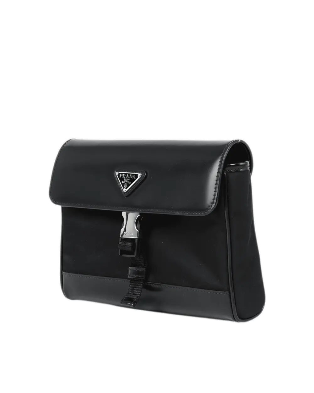 PRADA 2VD044 SHOLDER BAG BLACK CALF NYLON SHW 0535
