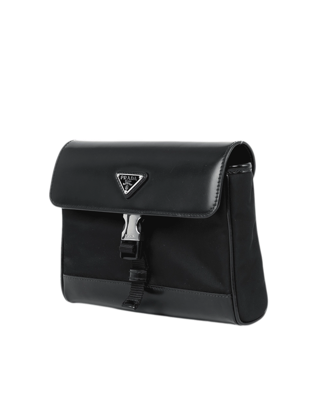 PRADA 2VD044 SHOLDER BAG BLACK CALF NYLON SHW 0535
