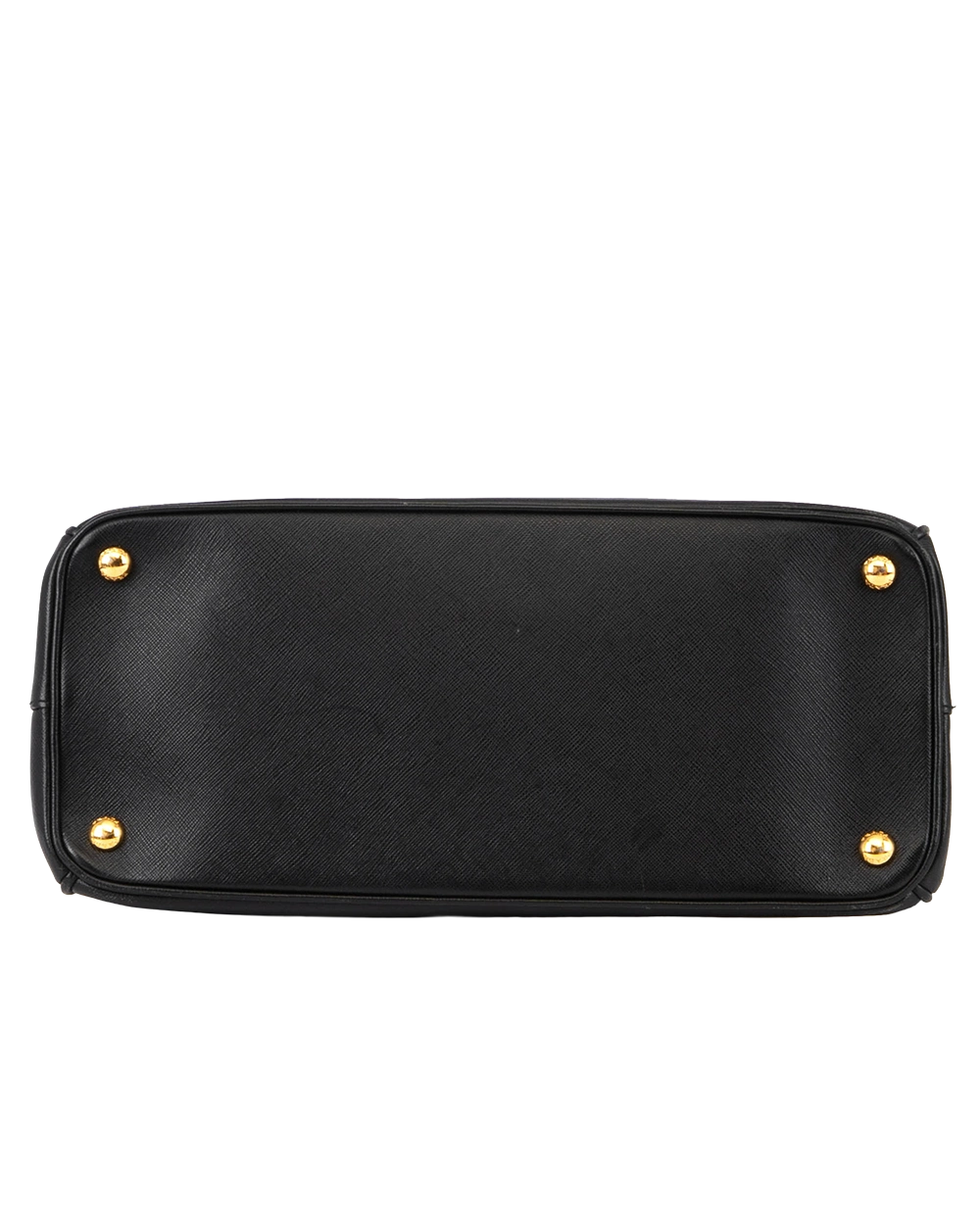 PRADA GALLERIA BLACK SAFFIANO 2 ZIP GHW 0901