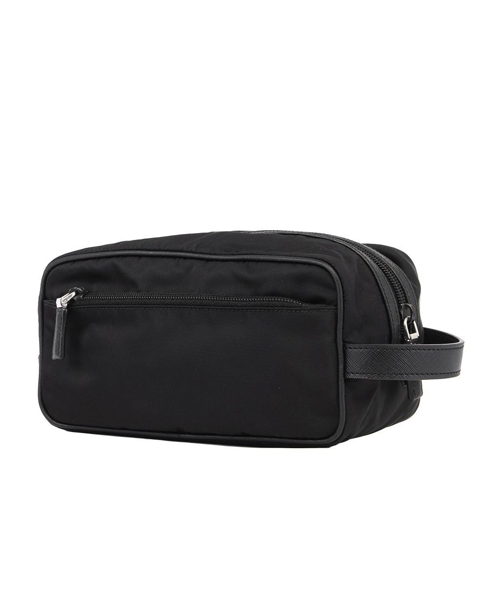 PRADA HANDBAG CLUTCH BLACK NYLON SHW 0179