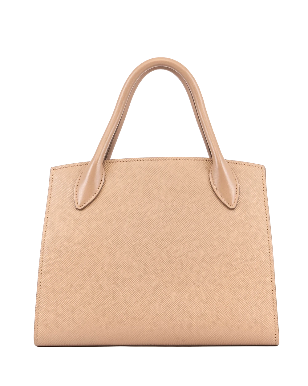 PRADA MONOCHORME TOP HANDLE BEIGE SAFFIANO GHW 0981