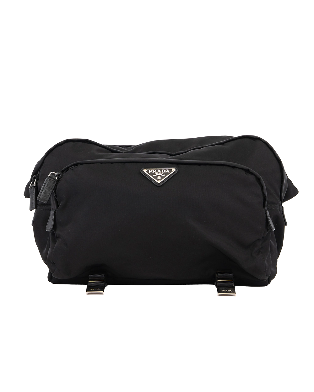 PRADA MONTAGN SHOLDER BAG BLACK NYLON SHW 0111