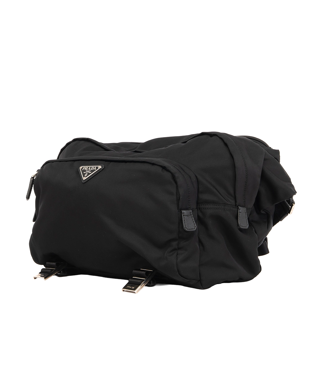 PRADA MONTAGN SHOLDER BAG BLACK NYLON SHW 0112