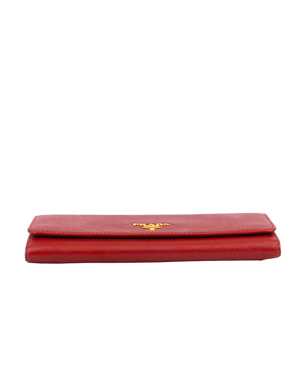 PRADA SARAH WALLET LONG RED SAFFIANO GHW 1492