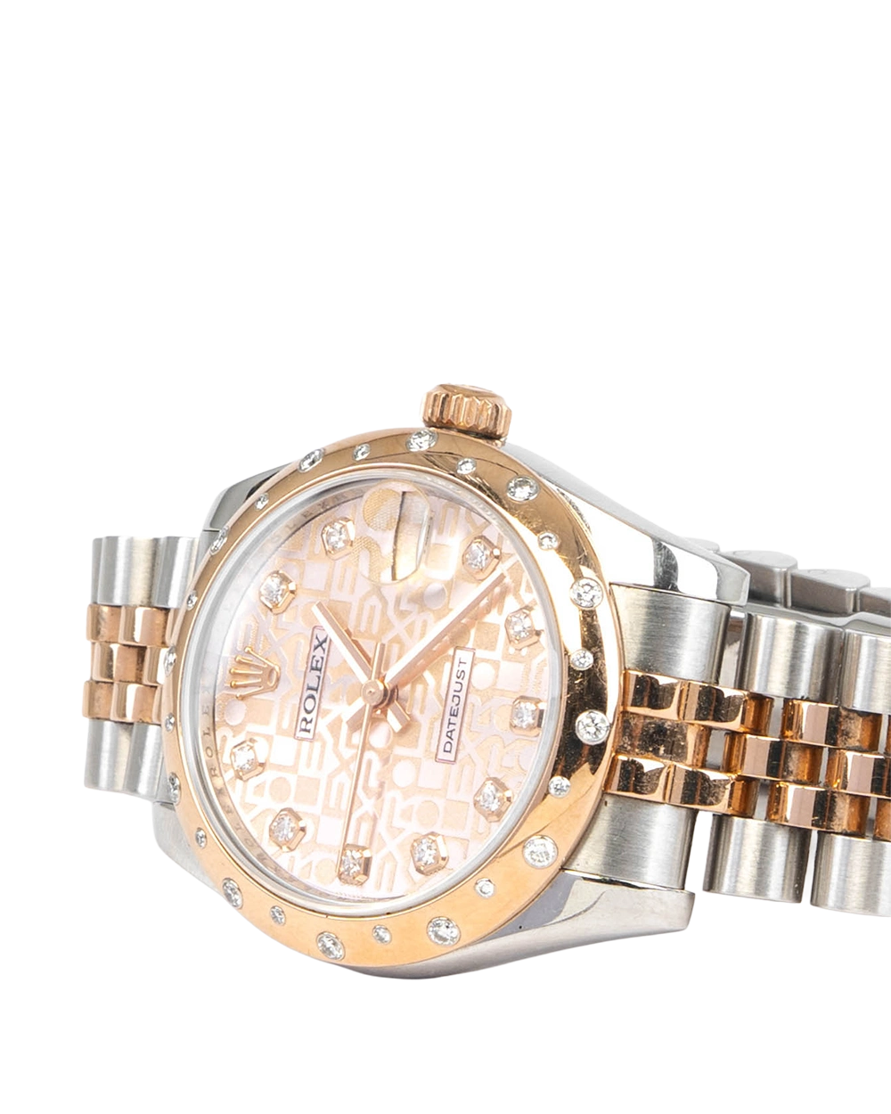 ROLEX DATEJUST 31 MM TWO TONE JUBILEE FACTORY DIAMOND RGHW SHW TR428665 1357