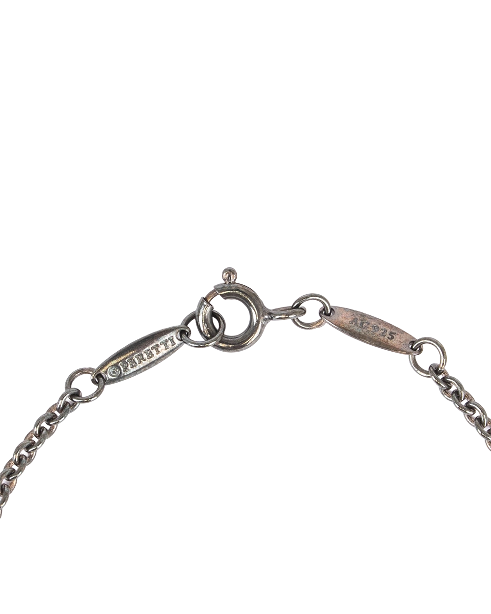 TIFFANY&CO. OPEN HEART NECKLACE BHW AG925 1453