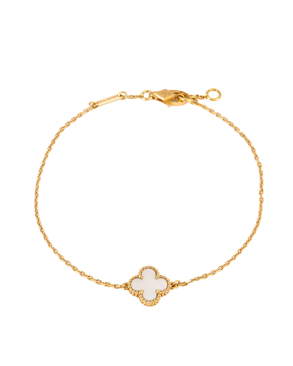 VAN CLEEF&ARPELS ALHAMBRA BRACELET SWEET WHITE YELLOW GOLD JG186609 1939