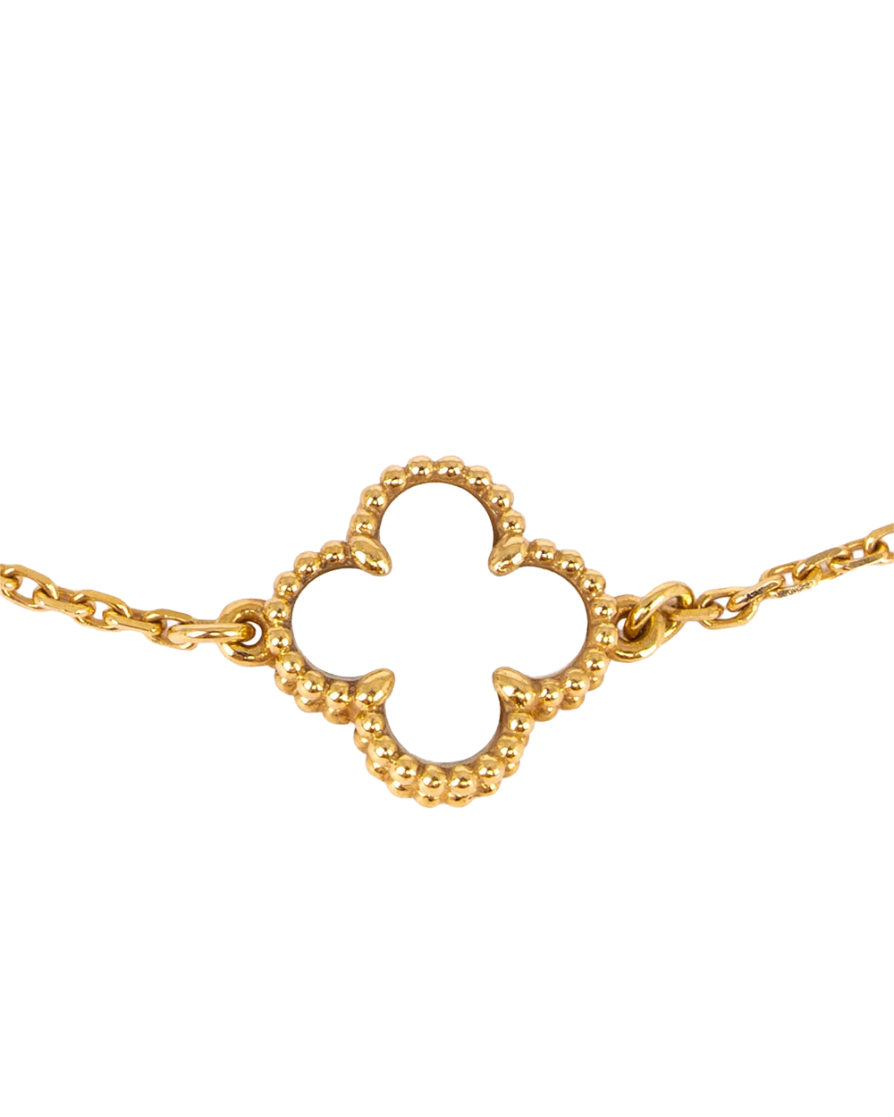 VAN CLEEF&ARPELS ALHAMBRA BRACELET SWEET WHITE YELLOW GOLD JG186609 1941