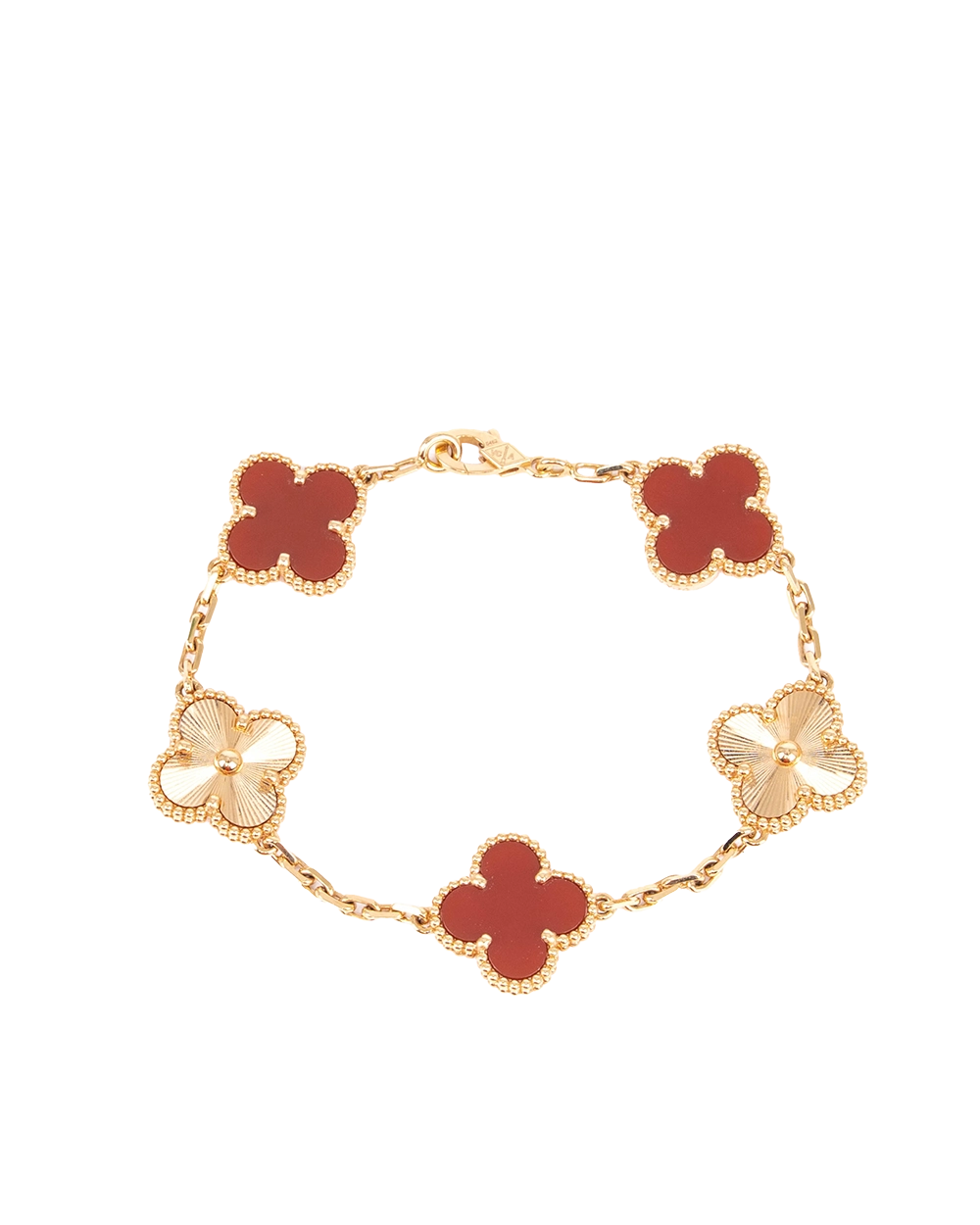 VAN CLEEF&ARPELS VINTAGE ALHAMBRA BRACELET RED GOLD GHW JO011184 0205