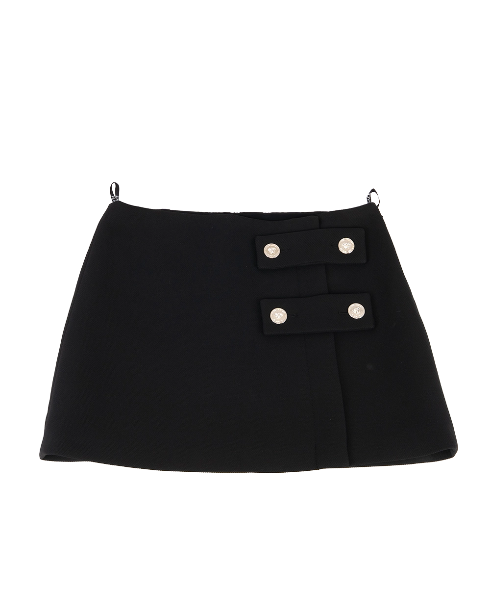 VERSACE TOUBLETECHNOCAVELRY SKIRT BLACK FABRIC SHW 0385