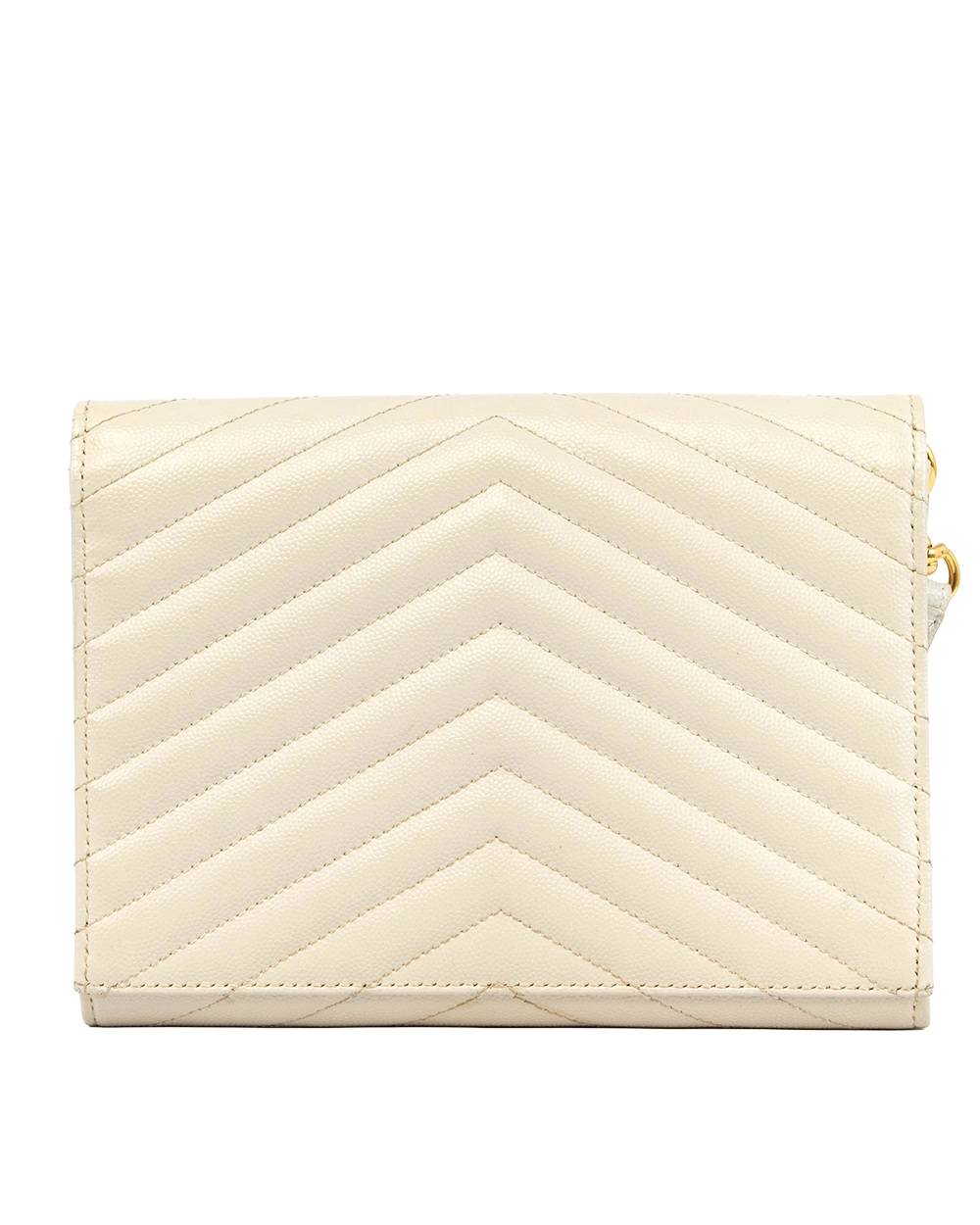 YSL CASSANDRE MATELASSÉ FLAP POUCH BEIGE CHEVRON GHW PLB 617662 1221 1094