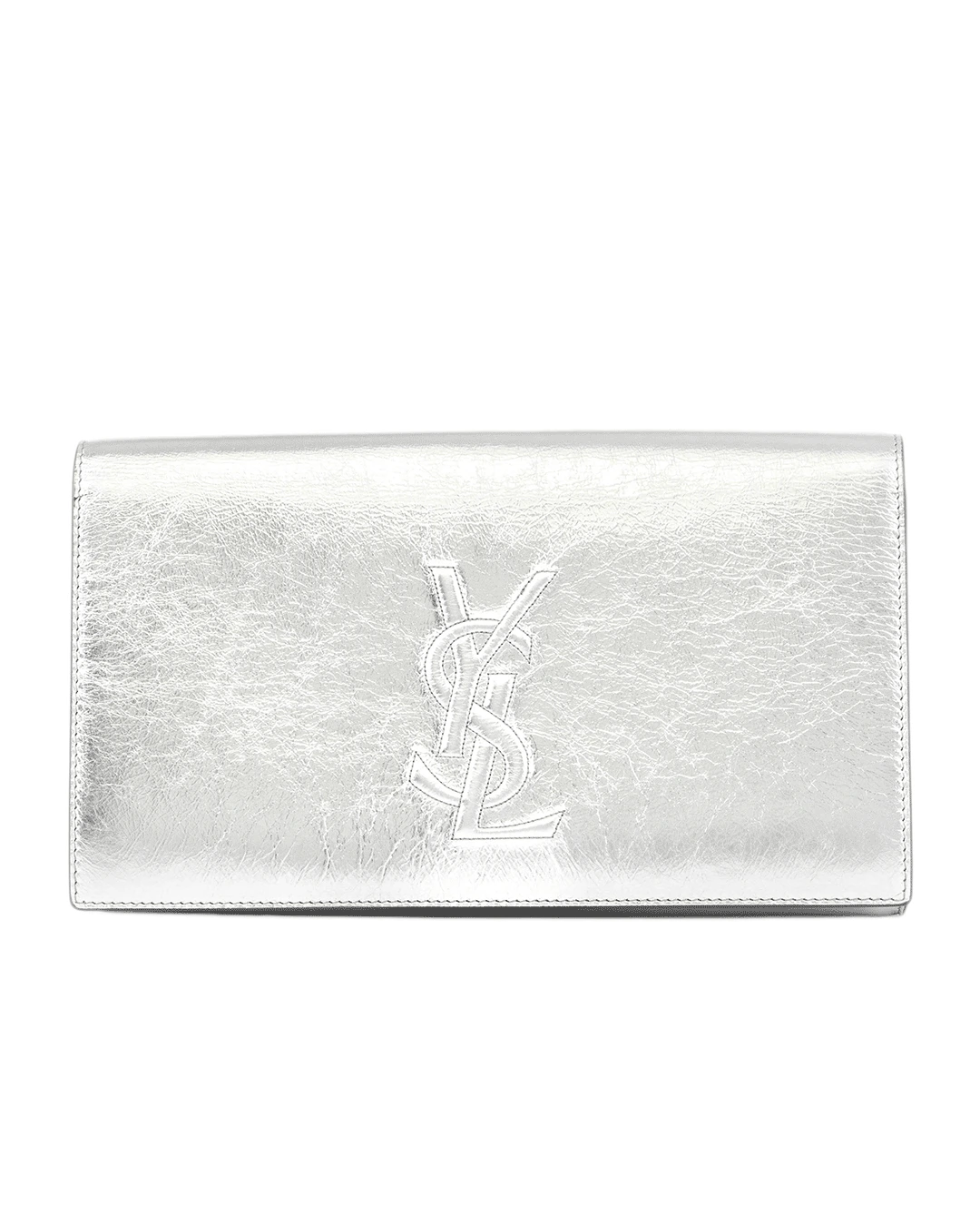 YSL CLUTCH SILVER METALLIC GUE361120Y1217 0673