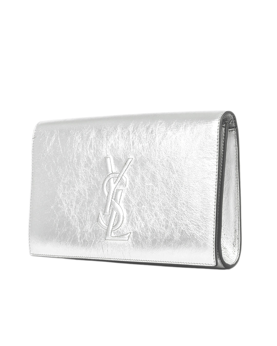 YSL CLUTCH SILVER METALLIC GUE361120Y1217 0674