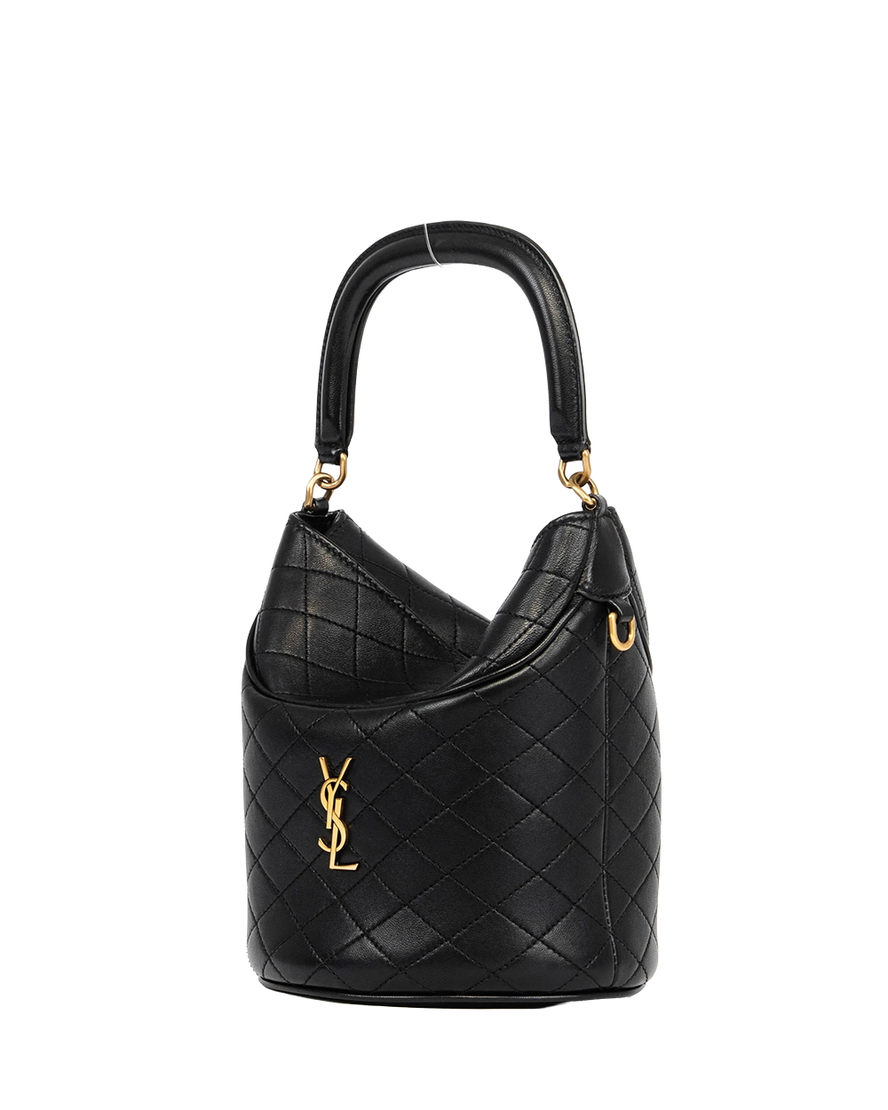 YSL GABY BUCKET BAG MINI BLACK CALF GHW 1817