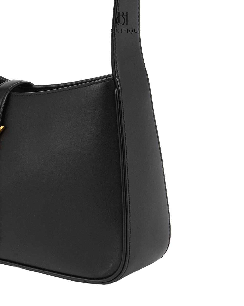 YSL HOBO 9 BLACK CALF GHW4438