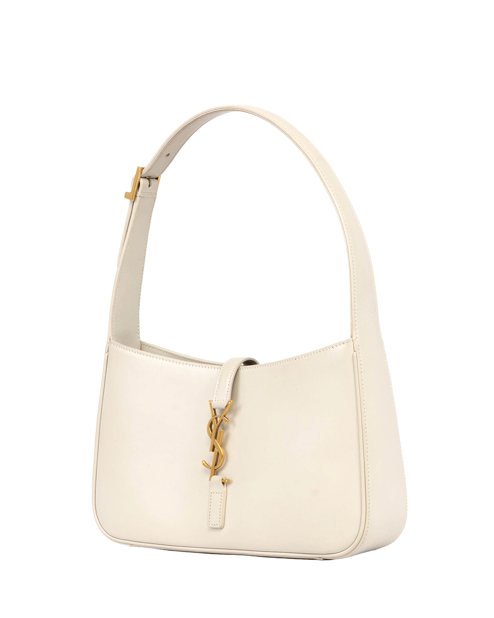 YSL LE 5 A7 HOBO WHITE CALF GHW MAL 657228 0621 0201