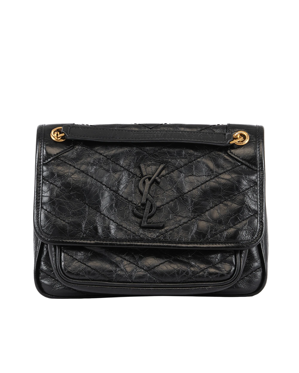 YSL NIKI BABY BLACK CALF GHW PLB 633160 0722 0068