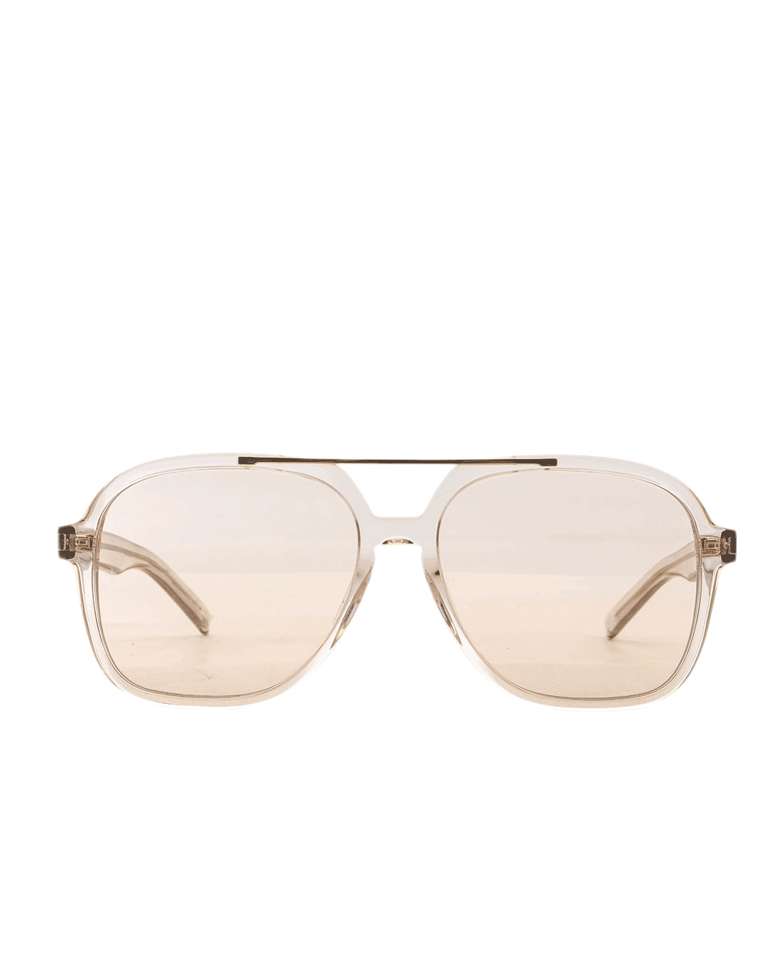 YSL SL454 SUNGLASSES BROWN GHW R61CG05020 4935
