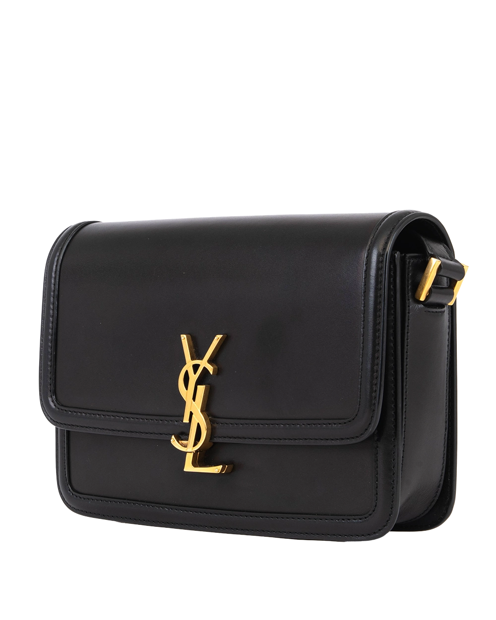 YSL SOLFERINO MEDIUM BLACK CALF GHW PLB 634305 0621 0476