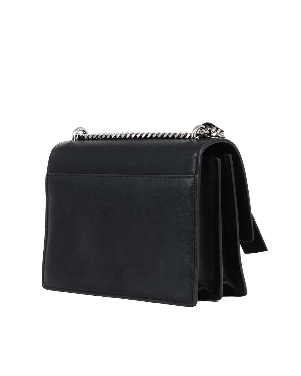 YSL SUN SET MEDIUM BLACK CALF SHW PLB 442906 0018 0039
