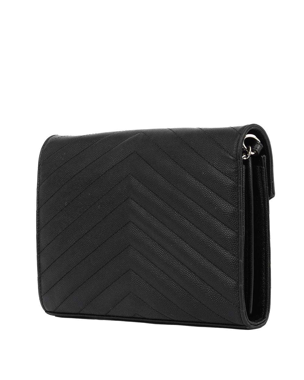YSL WOC 9.5 BLACK CHEVRON SHW CFP 377828 1118 0924
