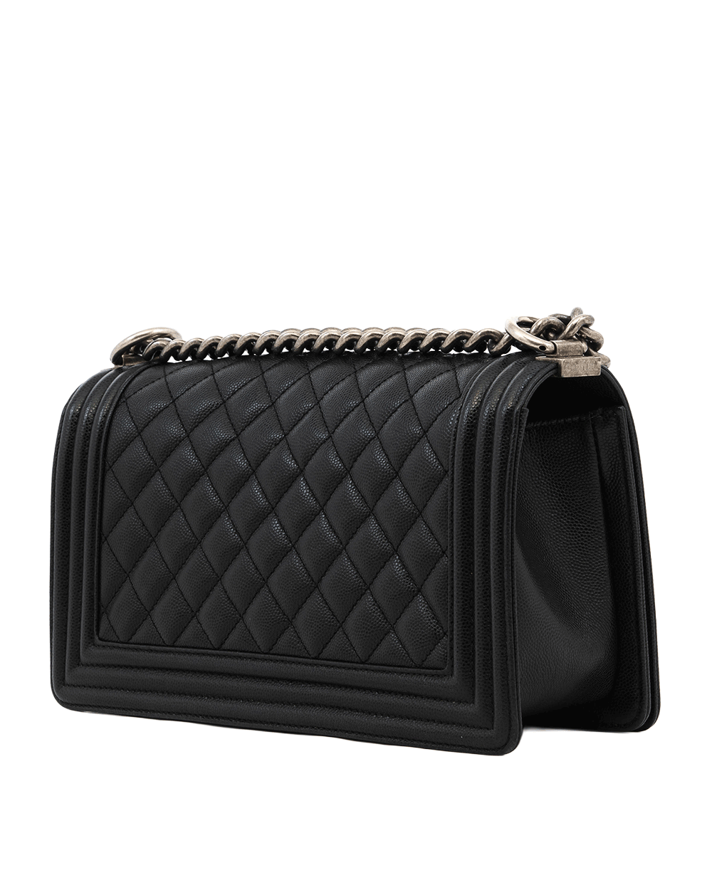 1 CHANEL BOY 10 BLACK CAVIAR RSHW 26814334 0245