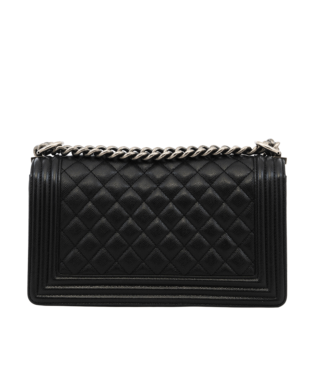 1 CHANEL BOY 10 BLACK CAVIAR RSHW 26814334 0246