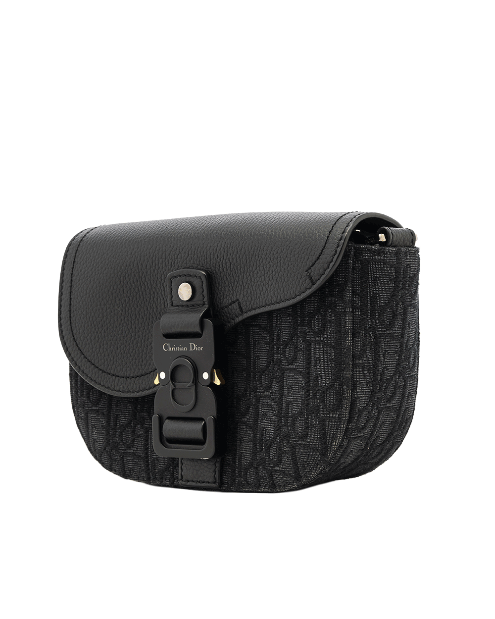1 DIOR SADDLE MESSENGER MINI BLACK OBLIQUE JACUARD SHW 12 BO 1203 0606