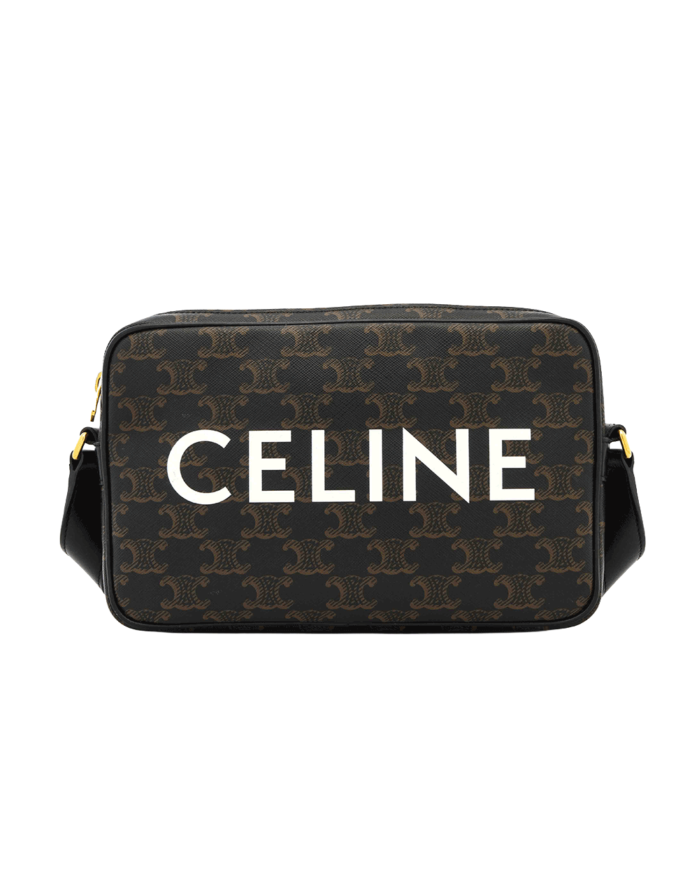 10 CELINE HORIZONTAL MESSENGER MEDIUM BROW TAN CANVAS GHW U CU 0243 0889